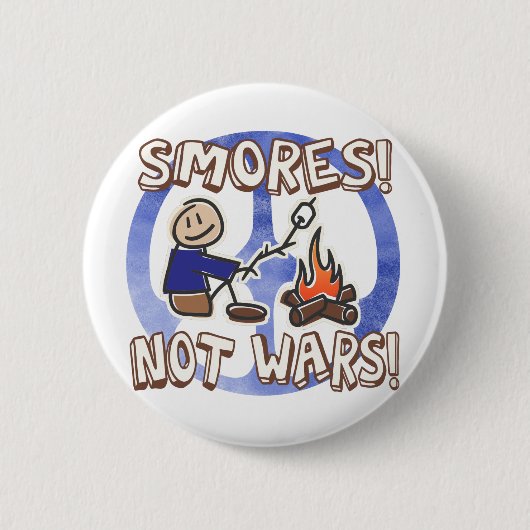 S'mores nicht kämpft Knopf Button (Vorderseite)