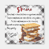 S'mores-Rezept Magnet (Vorne)