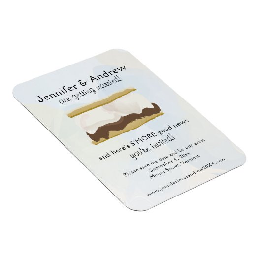 S'mores Save the Date Magnet (Rechte Seite)