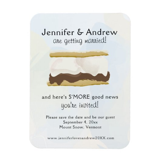 S'mores Save the Date Magnet (Vertikal)