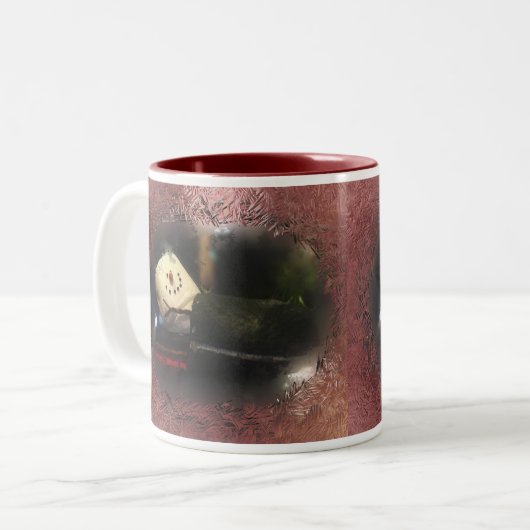 S'Mores Schlafsack-Rot-Tasse Zweifarbige Tasse (Vorderseite Links)