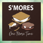 Smores S'mores Dessert noch einmal etwas langsamer Fensteraufkleber (Blatt 3)