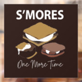Smores S'mores Dessert noch einmal etwas langsamer Fensteraufkleber (Blatt 2)