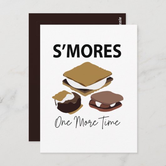 Smores S'mores Dessert noch einmal etwas langsamer Postkarte (Vorne/Hinten)