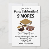 Smores S'mores Dessert Noch Einmal Smore Einladung (Vorderseite)