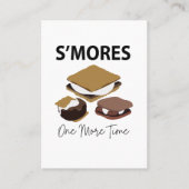 Smores S'mores Dessert One More Time Smore Visitenkarte (Vorderseite)