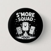 S'mores Squad Camping Campfire Cute Marshmallow Button (Vorderseite)