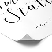 S'mores Station Chic Brautparty oder Hochzeitszeic Poster (Ecke)