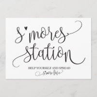 S'mores Station Gefallen Party Signage