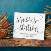 S'mores Station Gefallen Party Signage Fotoplatte (Seite)