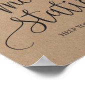 S'mores Station Gefallen Party Signage Poster (Ecke)