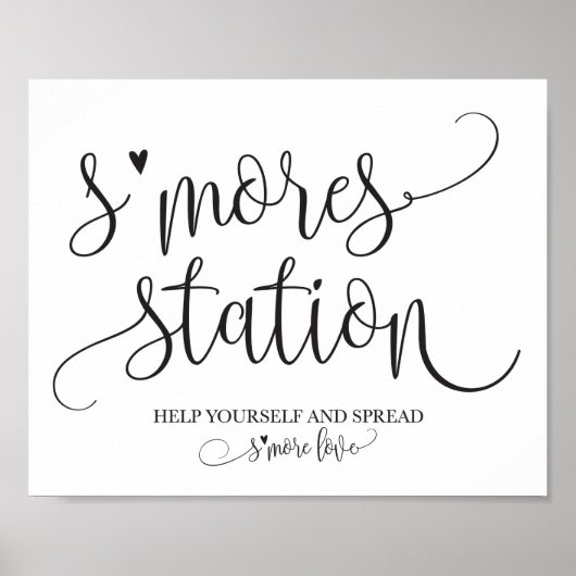 S'mores Station Gefallen Party Signage Poster (Vorne)
