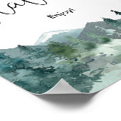 S'mores Station raucht Bar rustikale Berge Poster (Ecke)