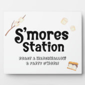 S'mores-Stations-Schild Fotoplatte (Vorderseite)