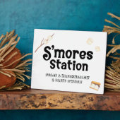S'mores-Stations-Schild Fotoplatte (Seite)