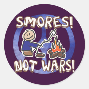 S'mores statt Kriege Runder Aufkleber