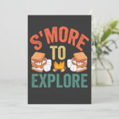 S'mores to erkunden Funny Outdoor Campingplatz Wan Einladung (Stehend Vorderseite)