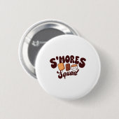 S'mores-Truppe Camping Lagerfeuer Schokolade Marsh Button (Vorne & Hinten)