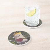 S'mores Typ im Schnee Getränkeuntersetzer (Seite)