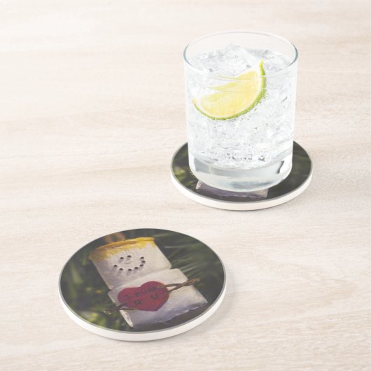 S'mores Typ-Verzierung Getränkeuntersetzer (Seite)