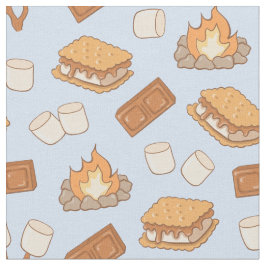 S'mores Vintage-Camping Marshmallow Lagerfeuer Cam Stoff