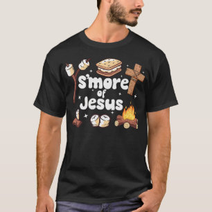 S'Mores von Jesus Lagerfeuer Jesus Camping Smores T-Shirt