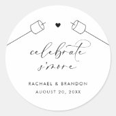 S'mores Wedding Party Fevor Kit Aufkleber Labels (Vorderseite)