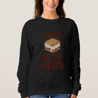 S'MOS BEFORE BROS Food over Dudes S'mores Meme Sweatshirt