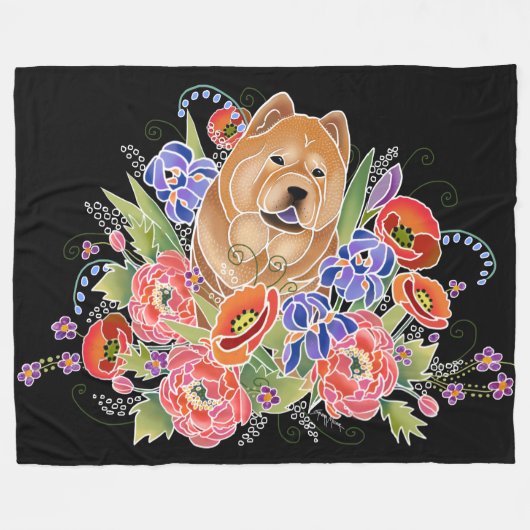 SMOTH GARDEN PFAD - Fleece Blankon 3 Größen (Vorderseite (Horizontal))