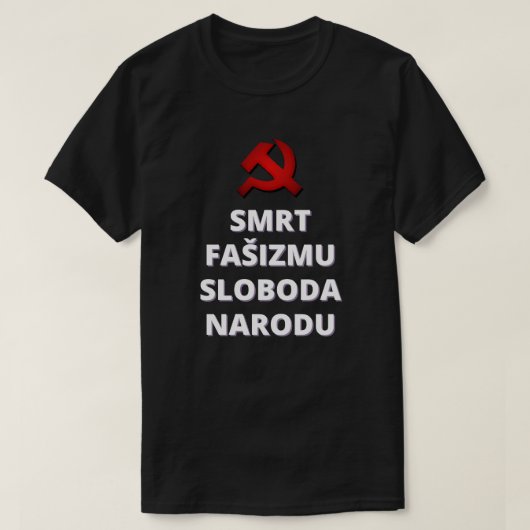 Smrt Fašizmu Sloboda Narodu T-Shirt (Design vorne)