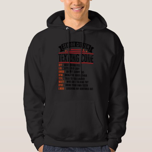 SMS-Code für Senioren für Opa Hoodie (Vorderseite)