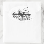 SMS-Klassiker Ovaler Aufkleber (Tasche)