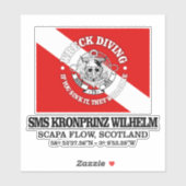 SMS Kronprinz Wilhelm (beste Fehler) Aufkleber (Blatt)