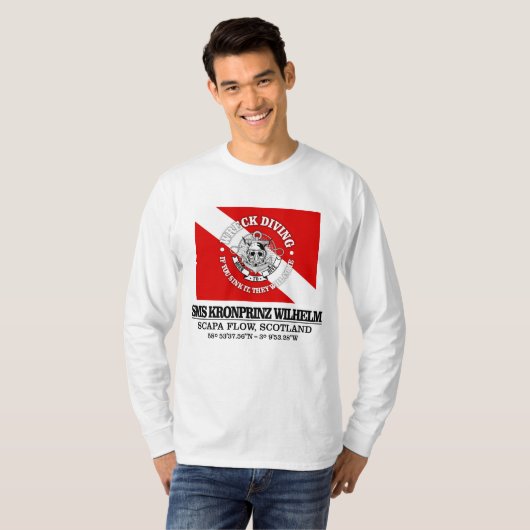 SMS Kronprinz Wilhelm (beste Fehler) T-Shirt (Vorne ganz)
