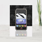 SMS-Nachricht über das Handy Happy Birthday Karte (Vorderseite)