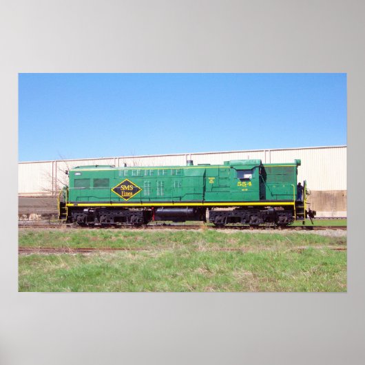 SMS Railroad Lines Baldwin AS616 # 554 Poster (Vorne)