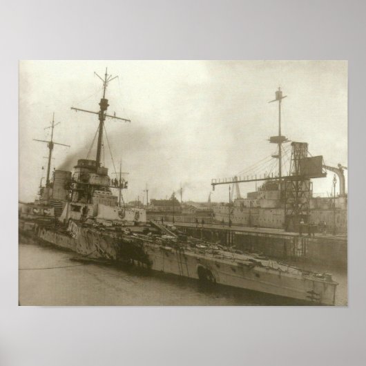 SMS Seydlitz nach Jutland Poster (Vorne)