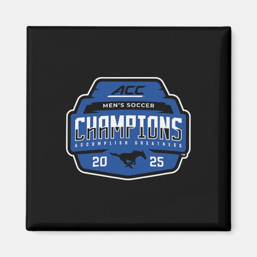 Smu Mustangs Acc Champs 2025 Men's Soccer _1 Magnet (Vorne)
