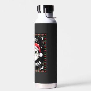 Smudge Cat hässlicher Weihnachtspullover (1) Trinkflasche