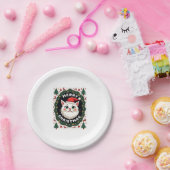 Smudge Cat Ugly Christmas Sweater  (1) Pappteller (Party)