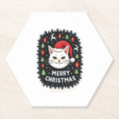 Smudge Cat Ugly Christmas Sweater (2) Untersetzer (Vorderseite)