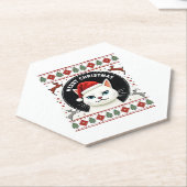 Smudge Cat Ugly Christmas Sweater  (3) Untersetzer (angewinkelt)