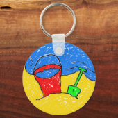 Smudgy Beach Schlüsselanhänger (Vorderseite)