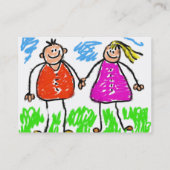 Smudgy Eltern-Visitenkarten Visitenkarte (Rückseite)