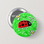 Smudgy Marienkäfer Button (Vorne & Hinten)