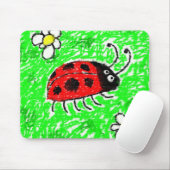 Smudgy Marienkäfer Mousepad (Mit Mouse)
