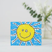 Smudgy Sun Postkarte (Stehend Vorderseite)