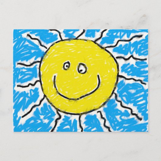 Smudgy Sun Postkarte (Vorderseite)