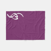 Smuffin Smut-Kennzeichen-Fleece-Decke lila Fleecedecke (Vorderseite (Horizontal))