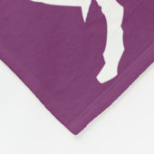 Smuffin Smut-Kennzeichen-Fleece-Decke lila Fleecedecke (Ecke)